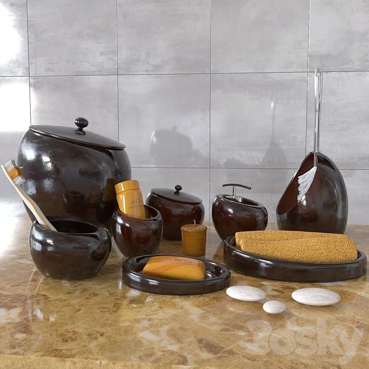 Decorative set nora brown